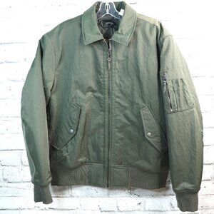 Banana Republic Men's Bomber Jacket Size Large Olive Green BNWT
